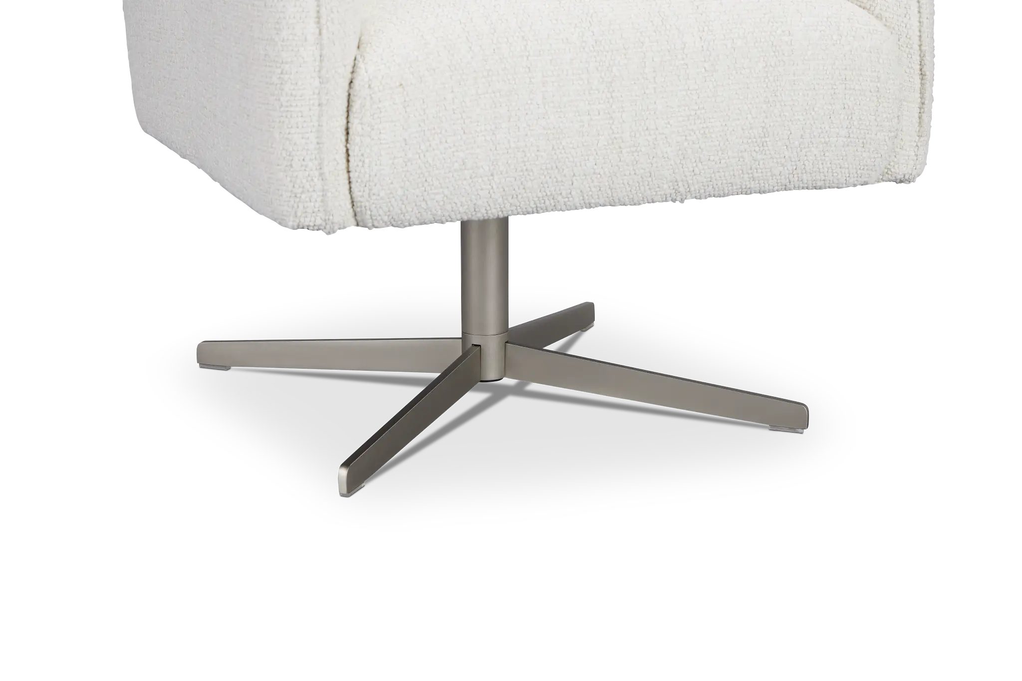 Imani White Fabric Swivel Accent Chair Imani White Fabric Swivel Accent Chair