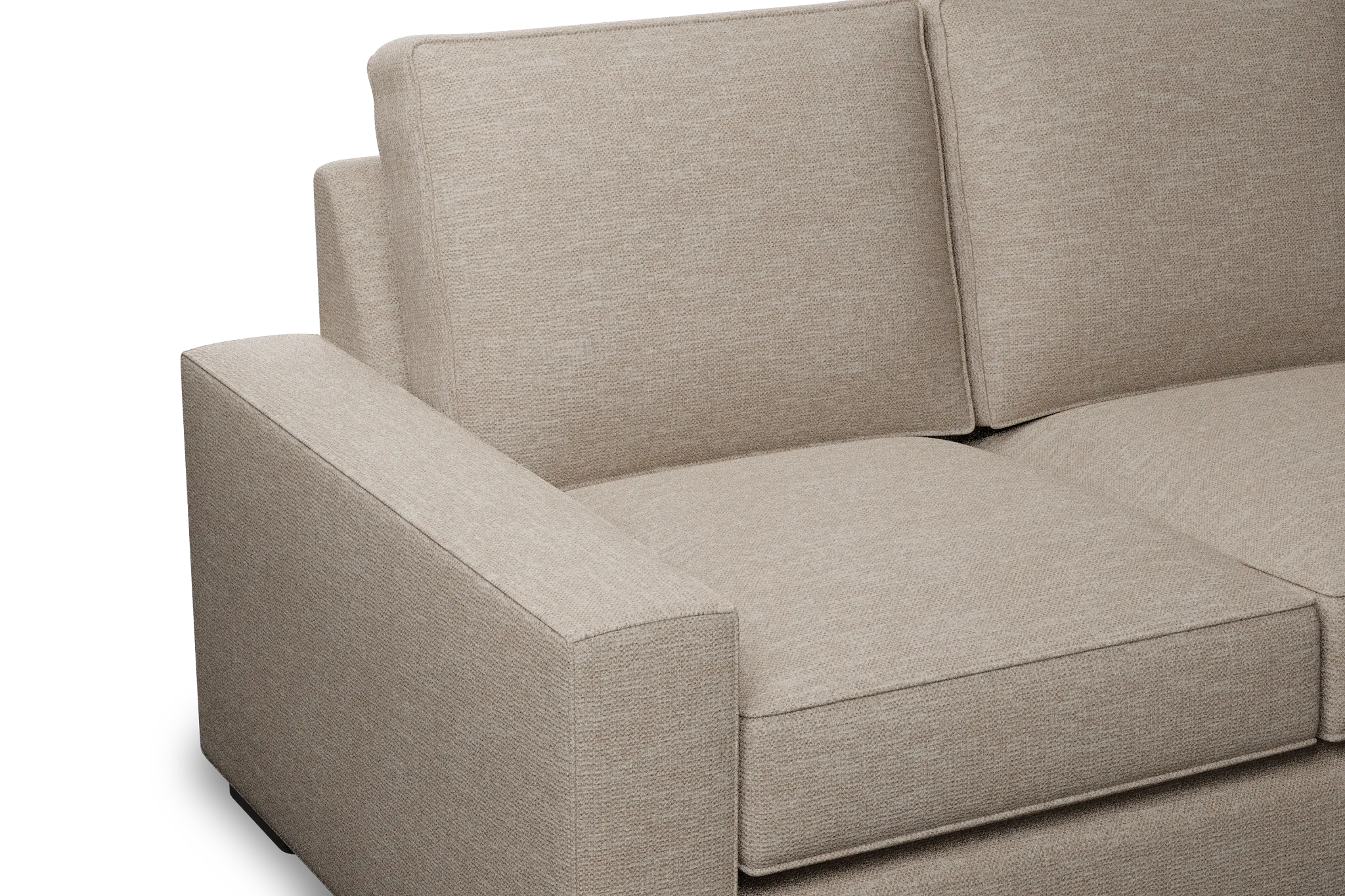 Edgewater Victory Taupe 96" Sofa W/ 3 Cushions