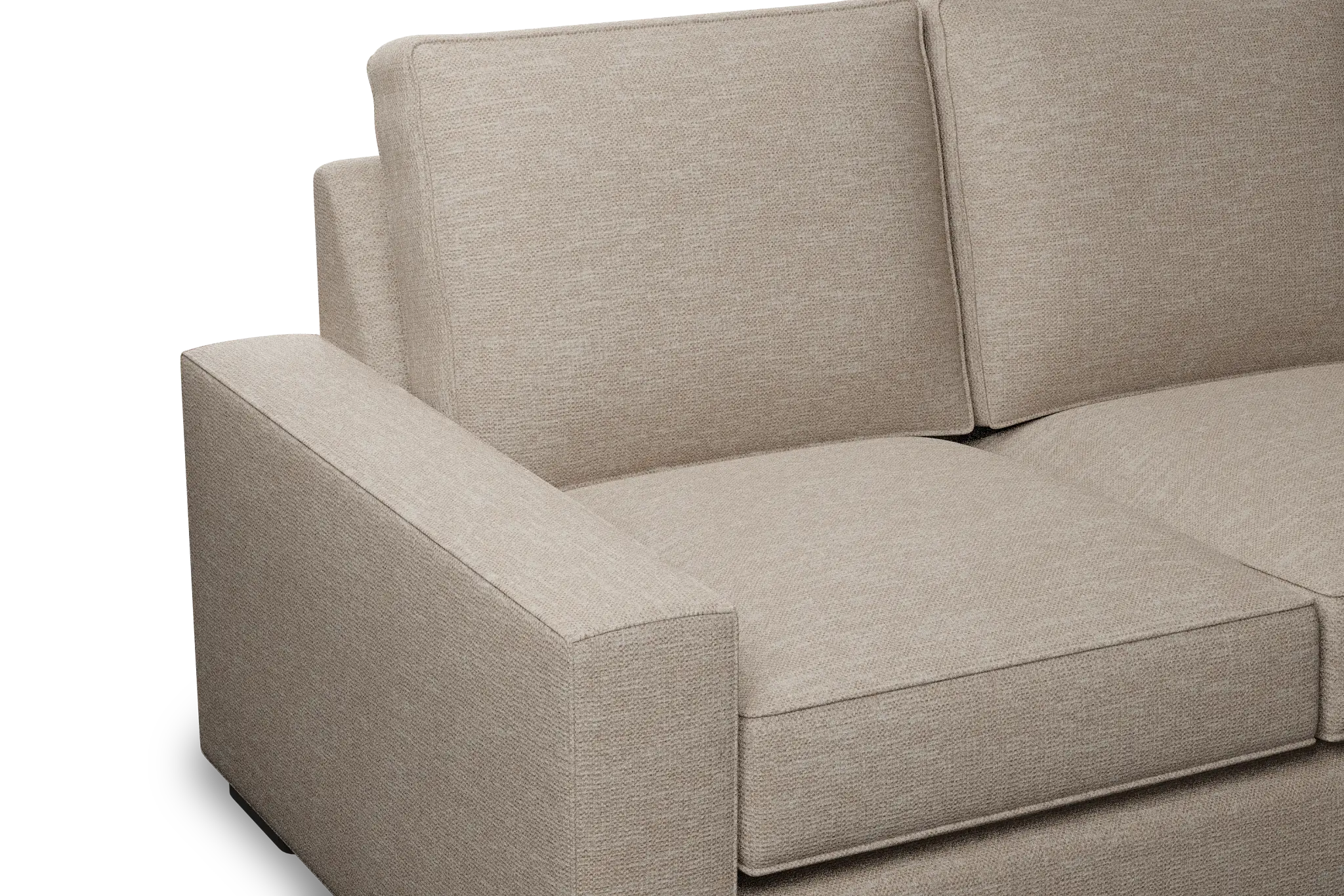 Edgewater Victory Taupe 96" Sofa W/ 3 Cushions Edgewater Victory Taupe 96" Sofa W/ 3 Cushions