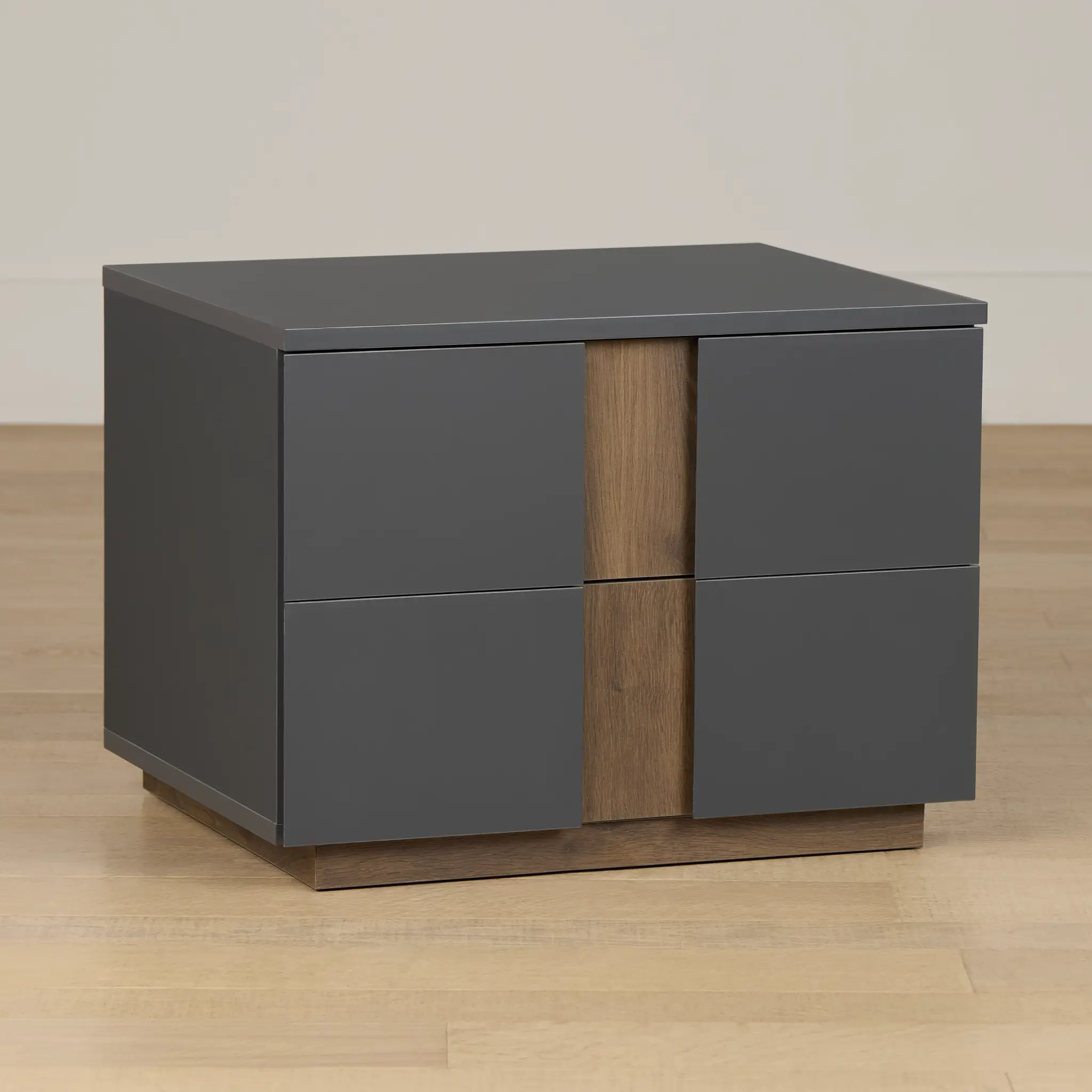 Brasilia Gray 2-drawer Nightstand Brasilia Gray 2-drawer Nightstand