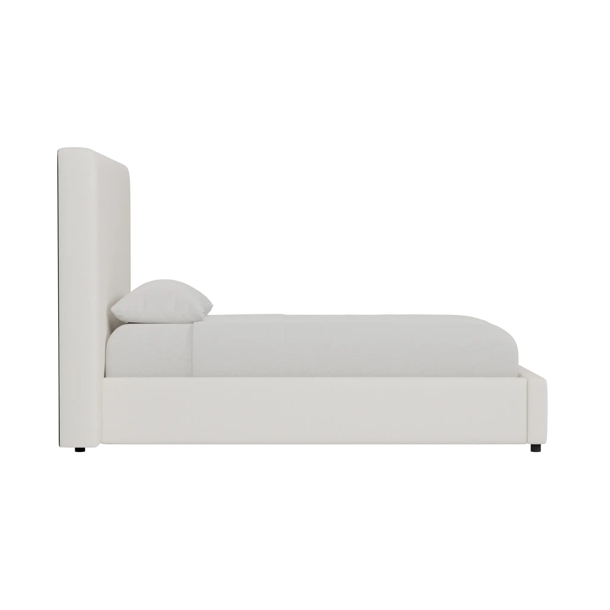 Grayton Gellar Beige 54" Upholstered Platform Bed Grayton Gellar Beige 54" Upholstered Platform Bed
