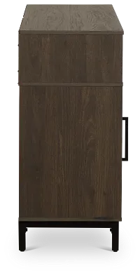 Brandon Mid Tone 60" Tv Stand With Fireplace Insert