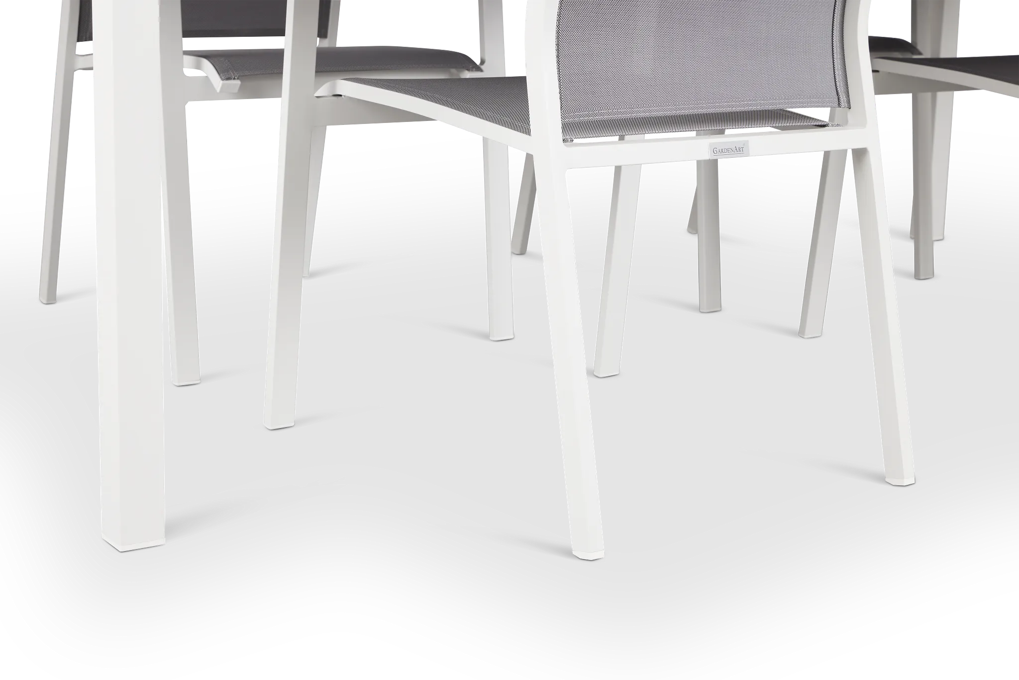 Lisbon Gray 86" Rectangular Table & 4 Chairs