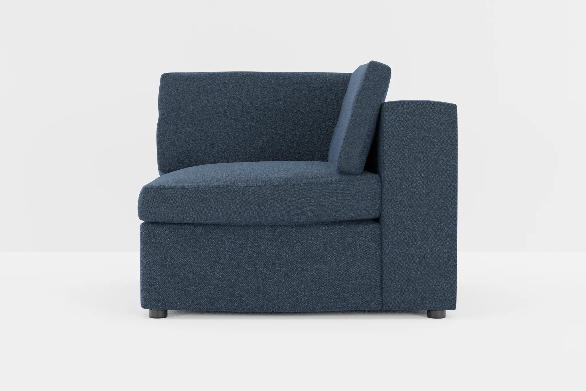Destin Elite Dark Blue Fabric Corner Chair Destin Elite Dark Blue Fabric Corner Chair