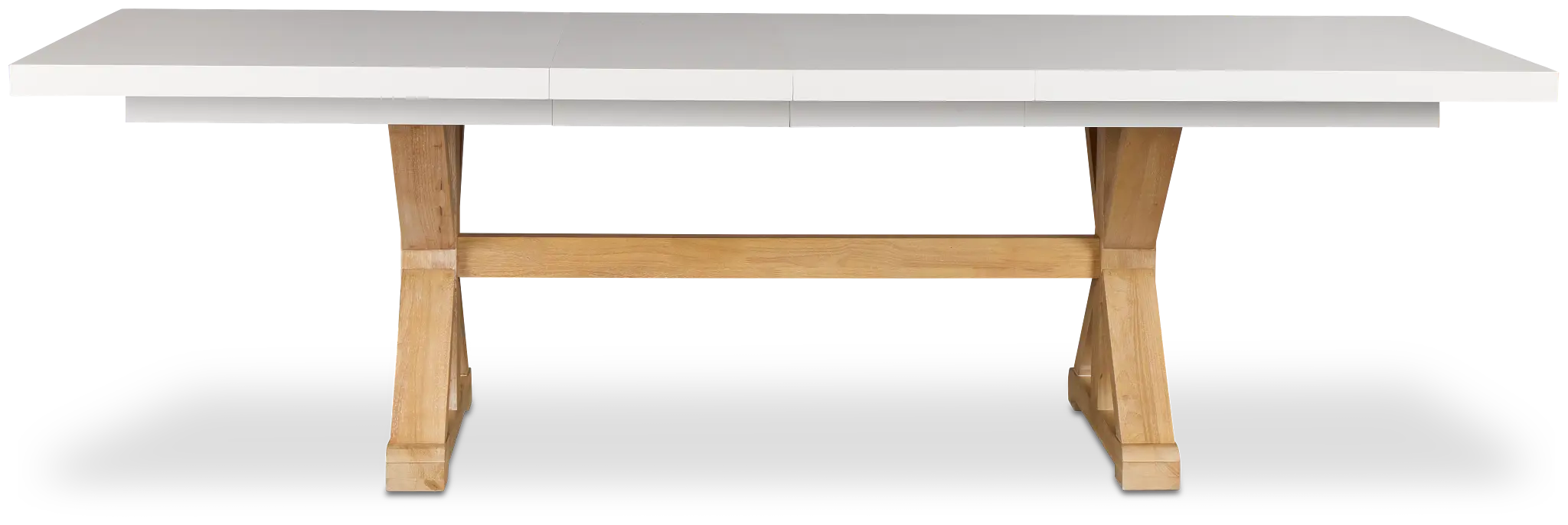 Nantucket Two-tone White Trestle Table Nantucket Two-tone White Trestle Table