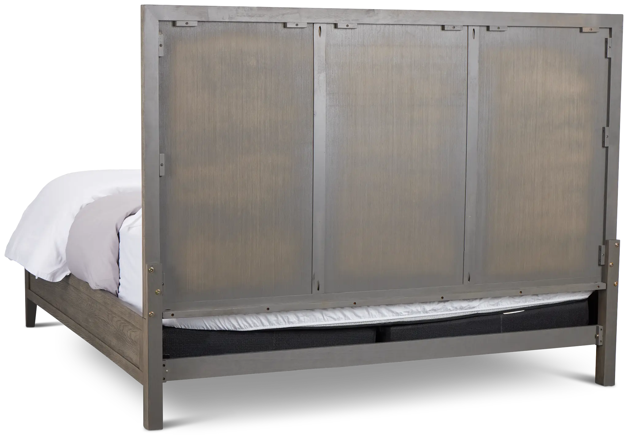 Alden Gray Wood Platform Bed Alden Gray Wood Platform Bed
