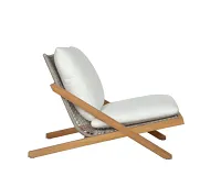 Logan Light Tone Accent Chair With White Cushion