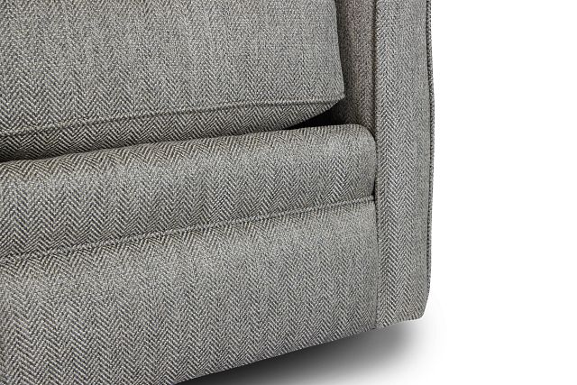 Avery Dark Gray Fabric Swivel Rocking Glider