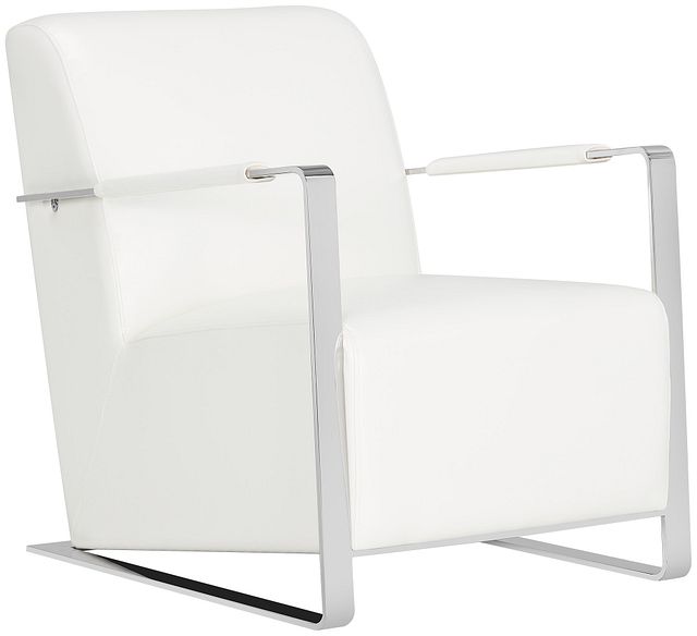 Lee White Uph Accent Chair