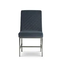 Caspia Light Gray Velvet Upholstered Side Chair