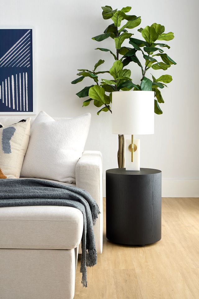 Lexie Dark Tone Round End Table