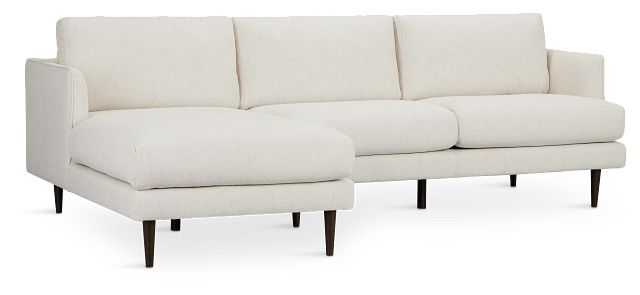 Easton Light Beige Fabric Left Chaise Sectional