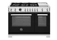 Bertazzoni 486 Series Black 48" Gas Range