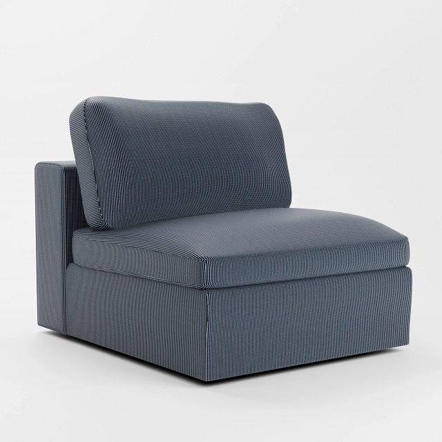 Destin Lucy Navy Fabric Swivel Chair