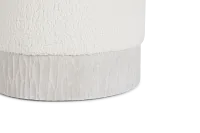 Costa White Uph Accent Ottoman