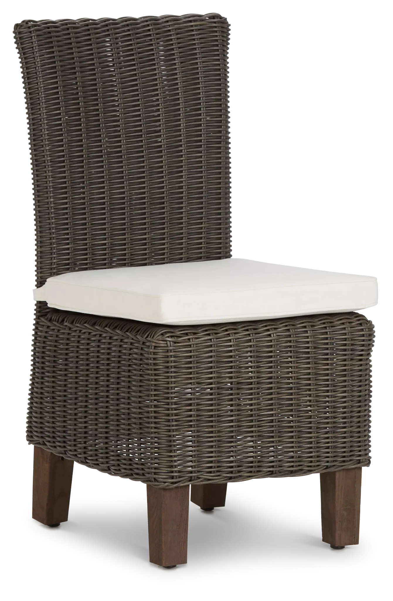 Canyon Gray White Woven Side Chair