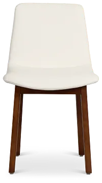 Hamilton White Micro Upholstered Side Chair