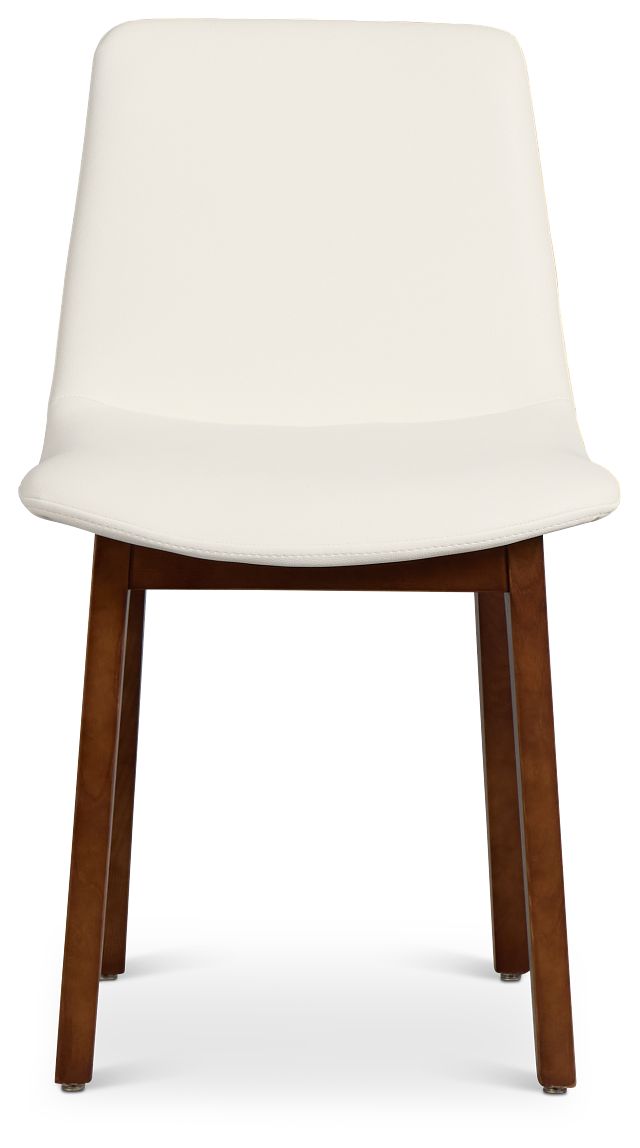 Hamilton White Micro Upholstered Side Chair