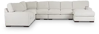 Veronica White Down Large Right Chaise Sectional