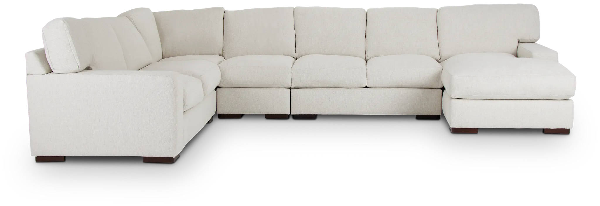 Veronica White Down Large Right Chaise Sectional