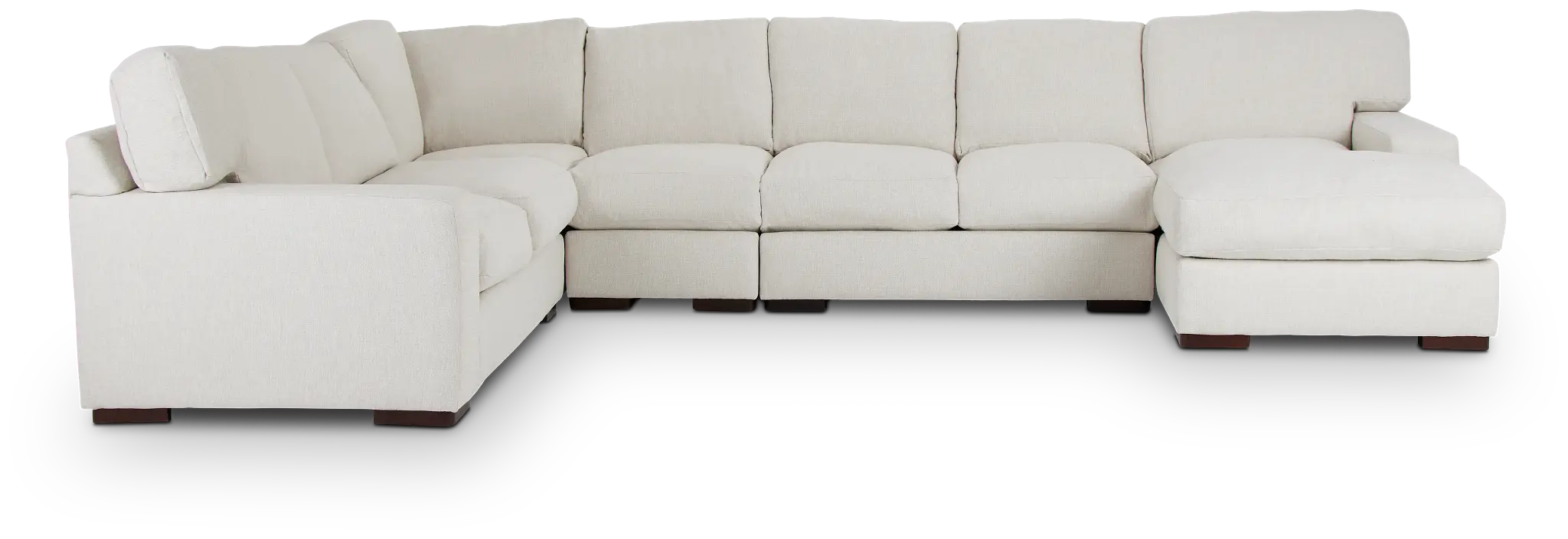 Veronica White Down Large Right Chaise Sectional Veronica White Down Large Right Chaise Sectional
