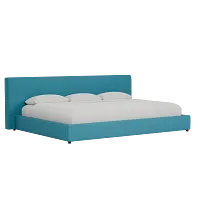 Grayton Elite Teal 44" Upholstered Platform Bed