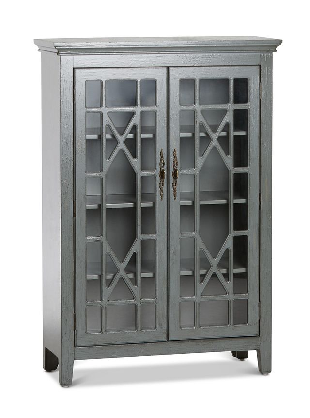 Alexis Gray Tall Two-door Cabinet