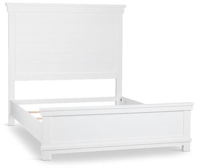 Anton White Panel Bed