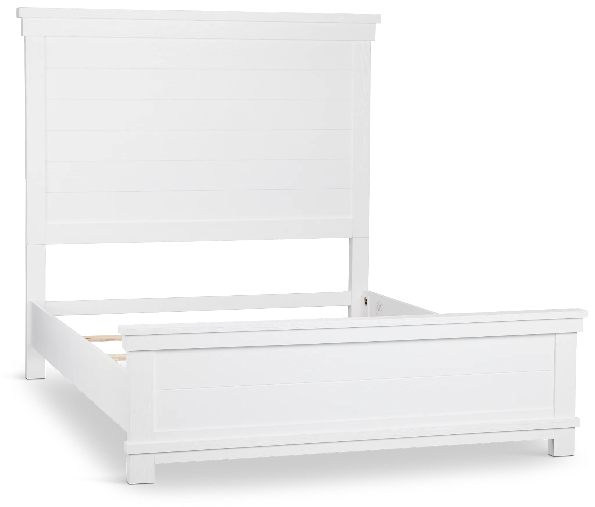 Anton White Panel Bed