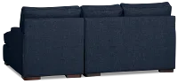 Sinclair Dark Blue Fabric Right Chaise Sectional