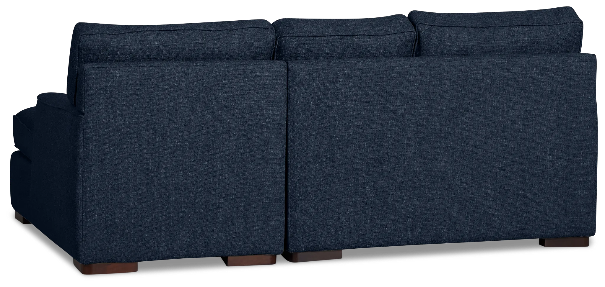 Sinclair Dark Blue Fabric Right Chaise Sectional