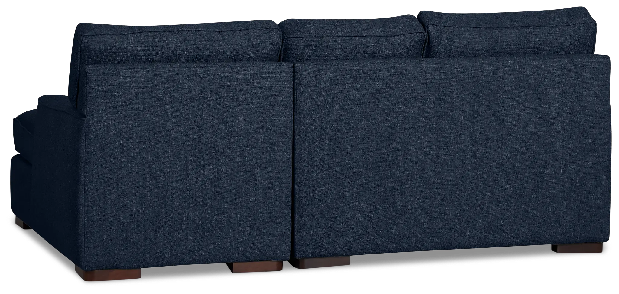 Sinclair Dark Blue Fabric Right Chaise Sectional Sinclair Dark Blue Fabric Right Chaise Sectional