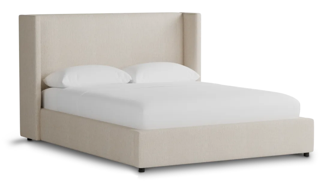 Captiva Revenue Beige 48" Upholstered Shelter Bed