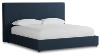 Grayton Elite Dark Blue 54" Upholstered Platform Bed