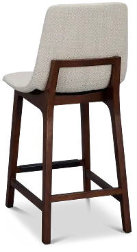 Hamilton Light Beige Fabric 24" Upholstered Barstool