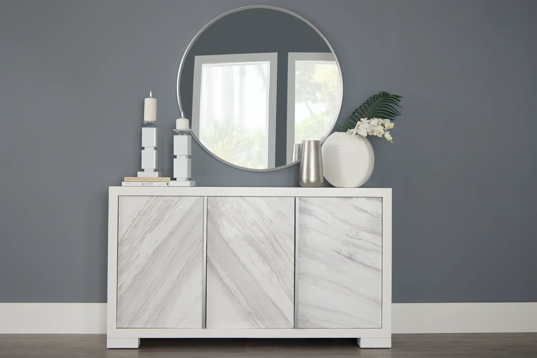 Ocean Drive White Marble Buffet Ocean Drive White Marble Buffet