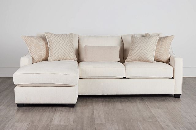 Bianca Light Beige Fabric Chaise Sectional