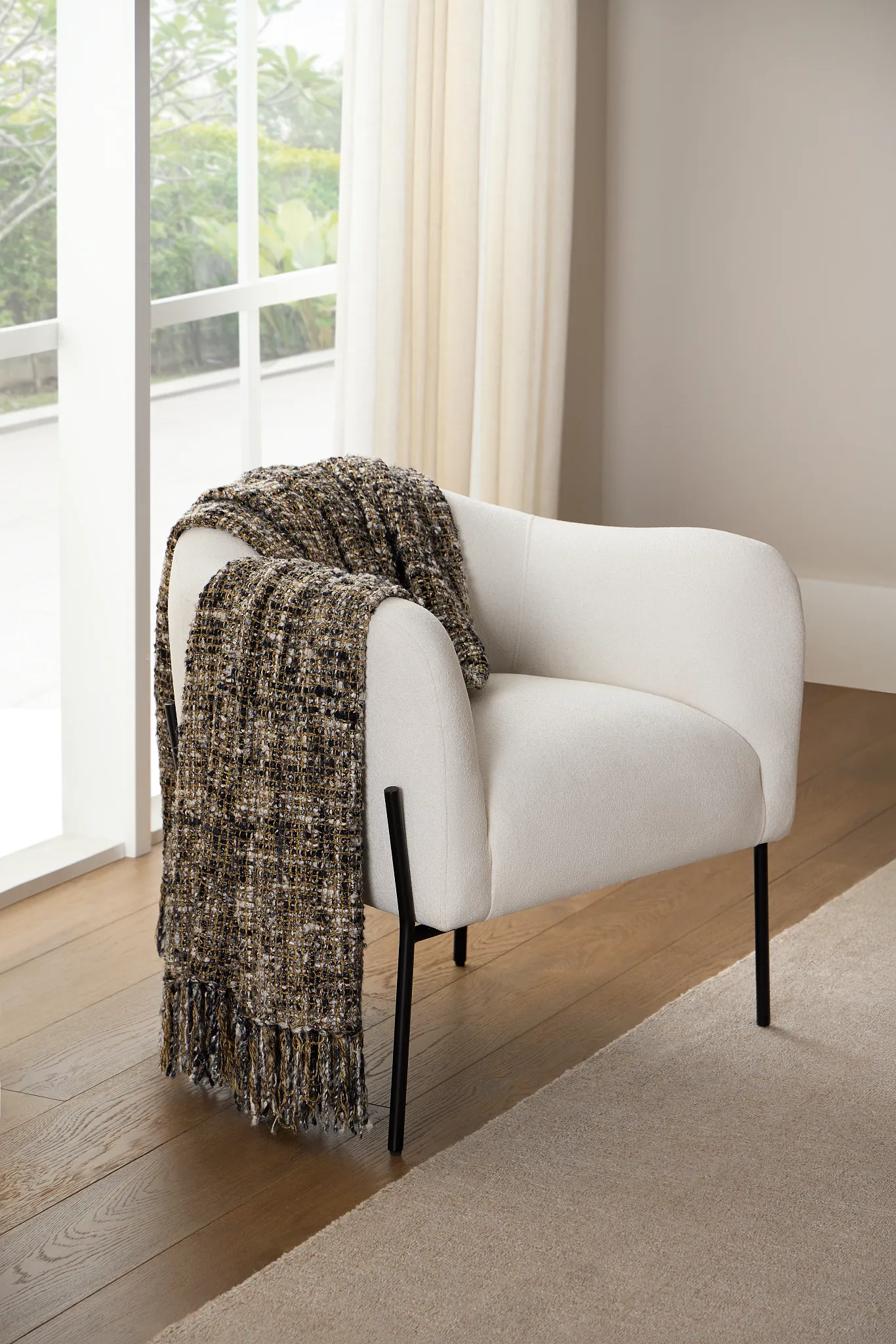 Kalima Light Beige Accent Chair