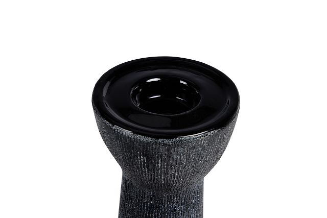 Layland Black Large Candle Holder