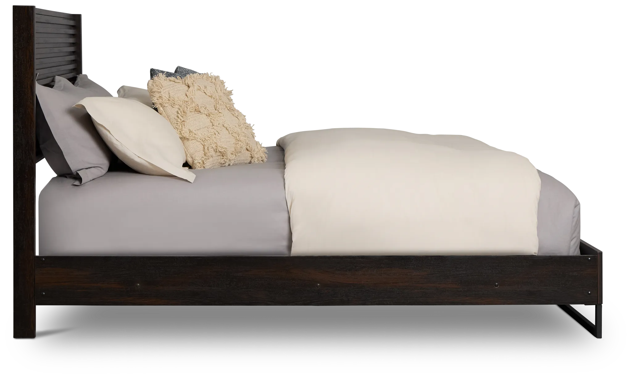 Perry Dark Tone Panel Bed