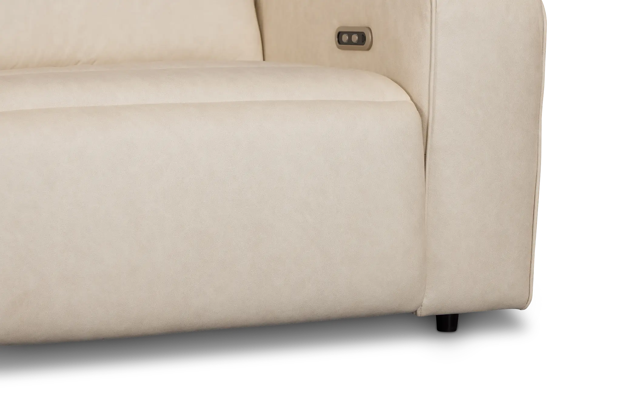 Sawyer Ivory Micro 2-piece Modular Power Reclining Sofa Sawyer Ivory Micro 2-piece Modular Power Reclining Sofa