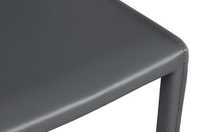 Lugo Gray 27" Upholstered Barstool