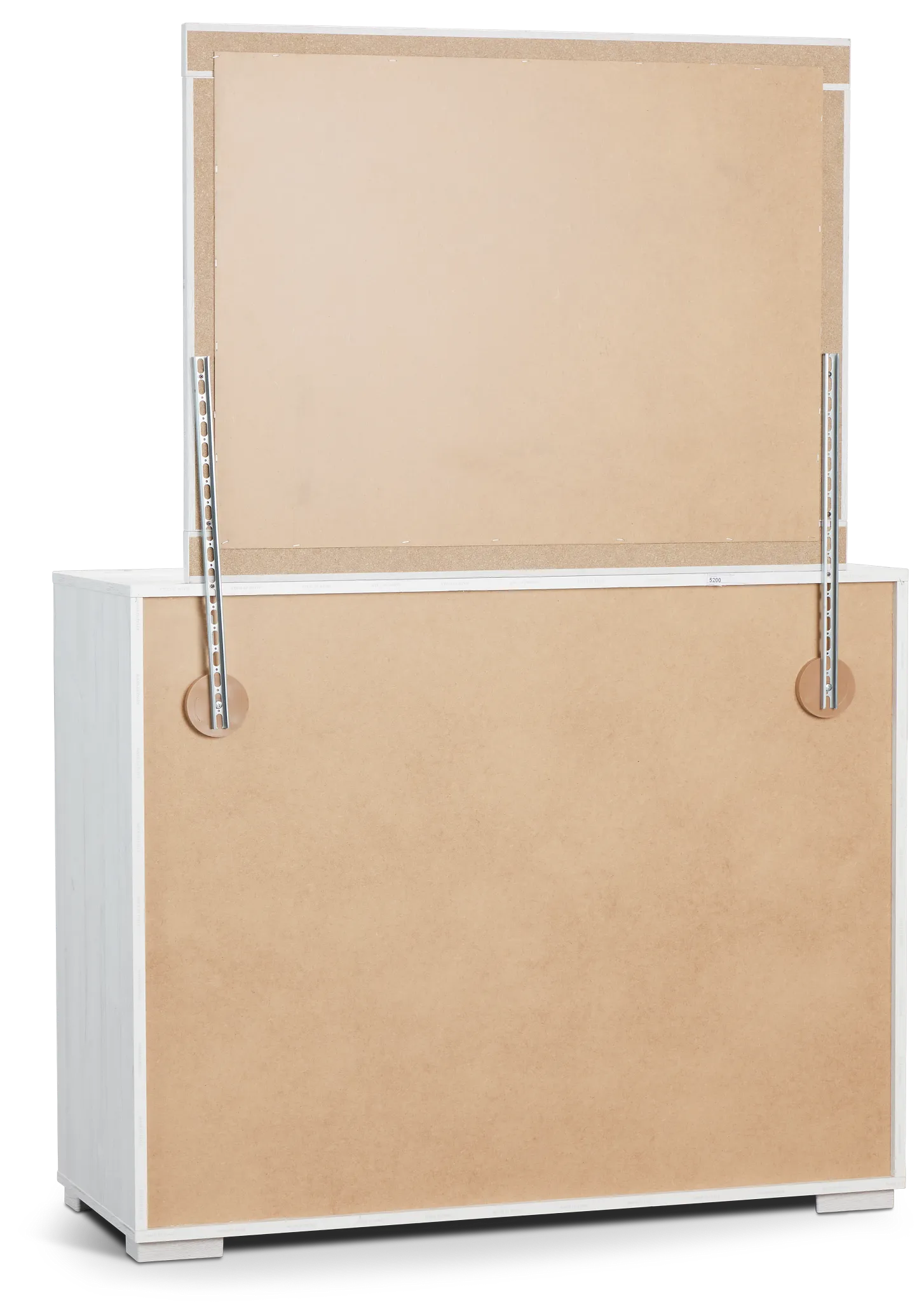 Everett White Dresser & Mirror