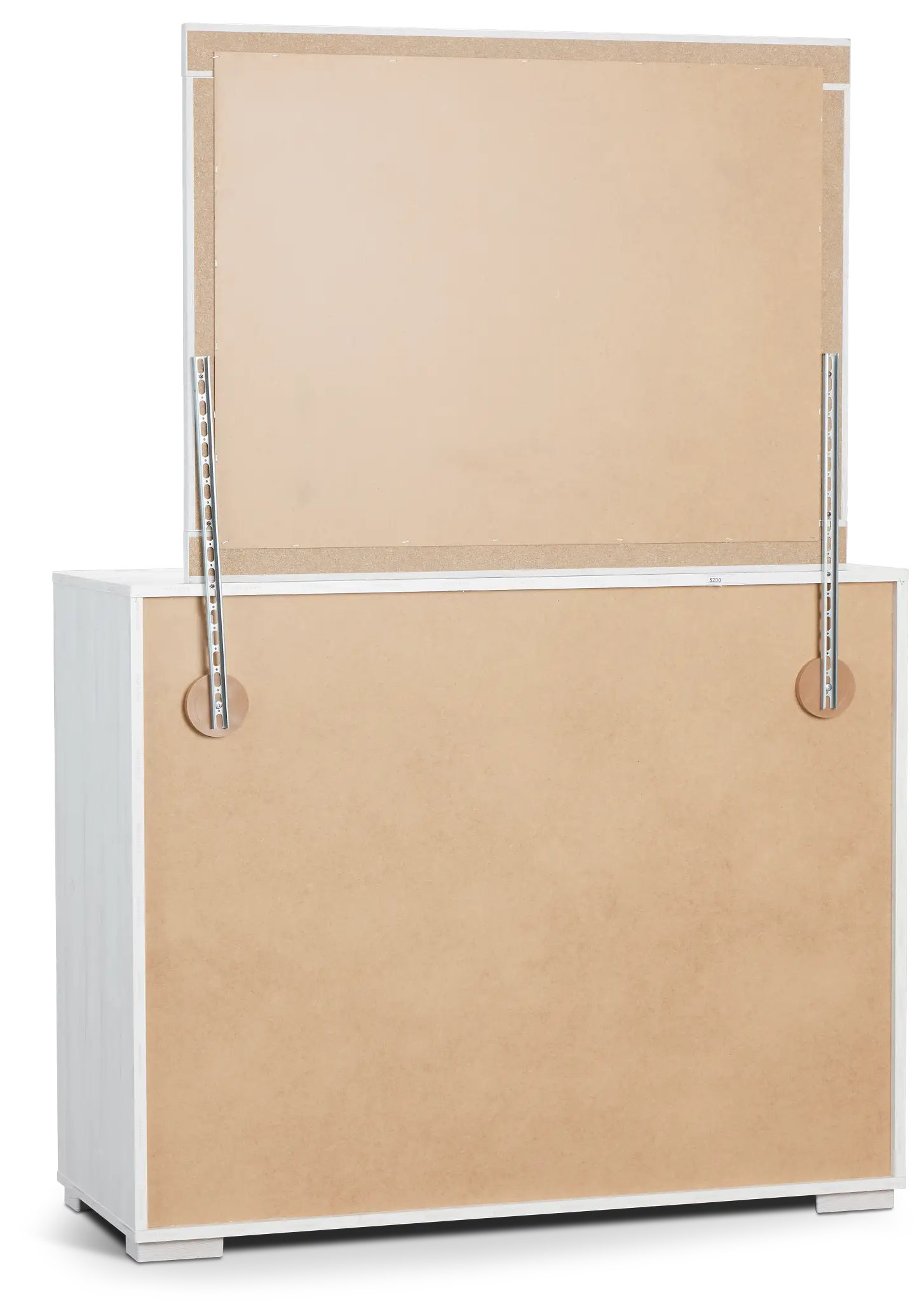 Everett White Dresser & Mirror Everett White Dresser & Mirror