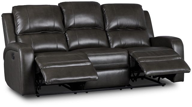 Arden Dark Gray Micro Reclining Sofa