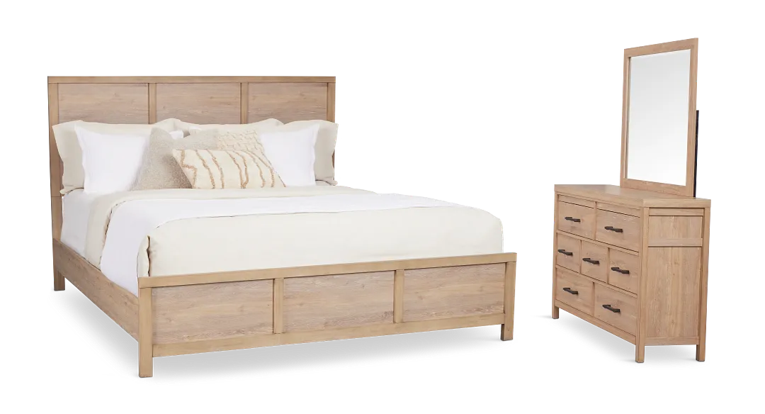 Layton Light Tone Panel Bedroom