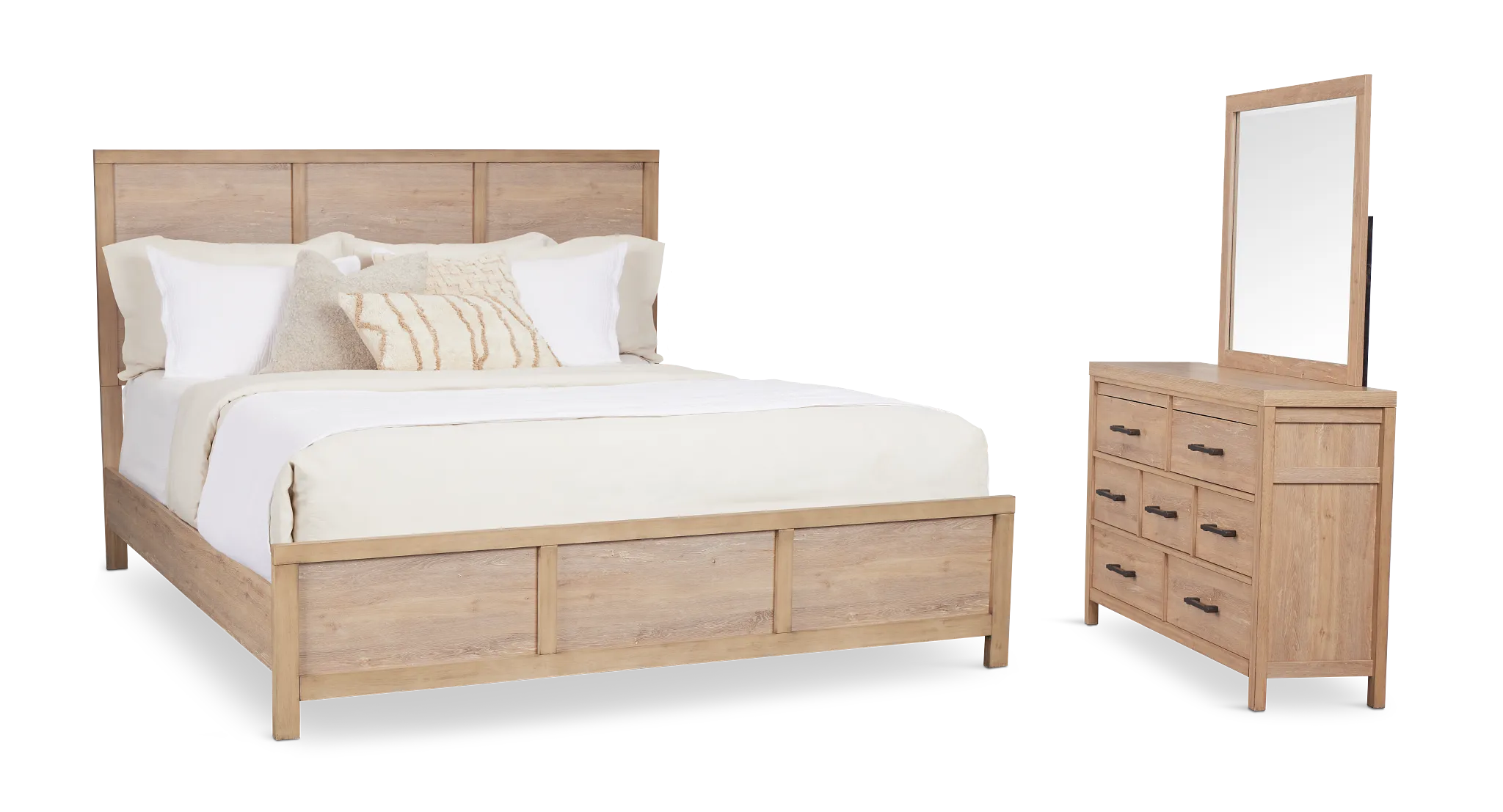 Layton Light Tone Panel Bedroom