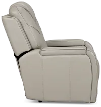 Eclipse Light Gray Lthr/vinyl Power Recliner