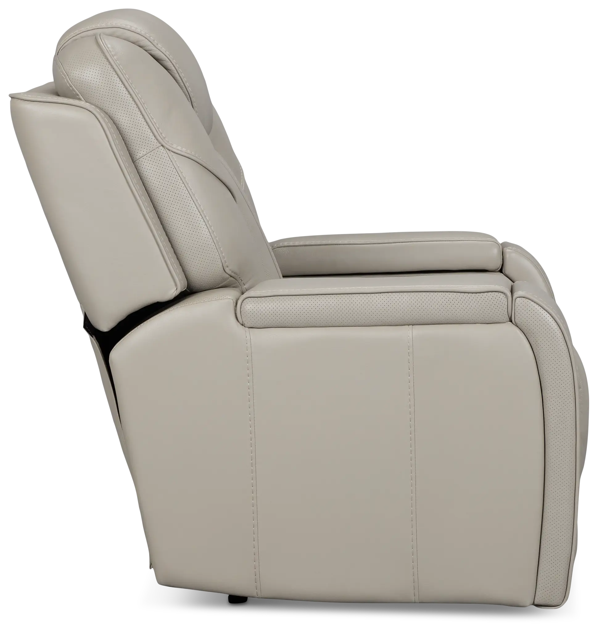 Eclipse Light Gray Lthr/vinyl Power Recliner Eclipse Light Gray Lthr/vinyl Power Recliner