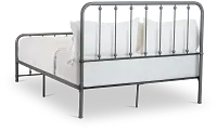 Rory Gray Metal Panel Bed